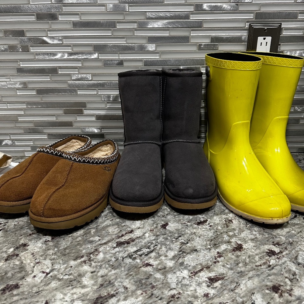 Womens UGG Bundle - Slippers, Boot, & Rainboot